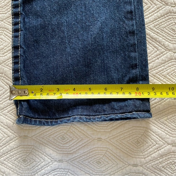 True Religion Straight Mid Rise Classic Blue Women's Jeans Size 34 - Picture 9 of 16